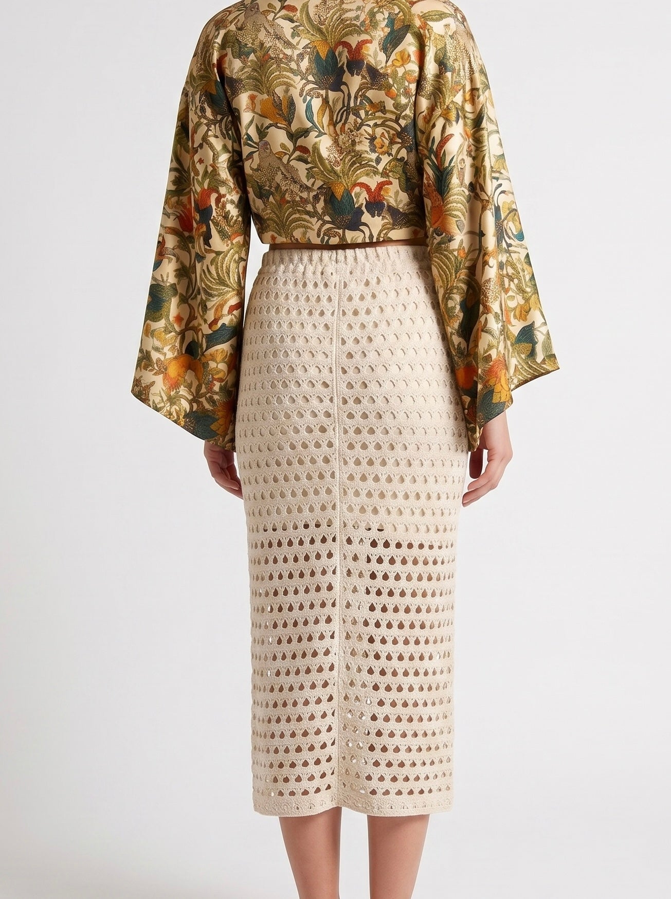 Falda de punto elegante