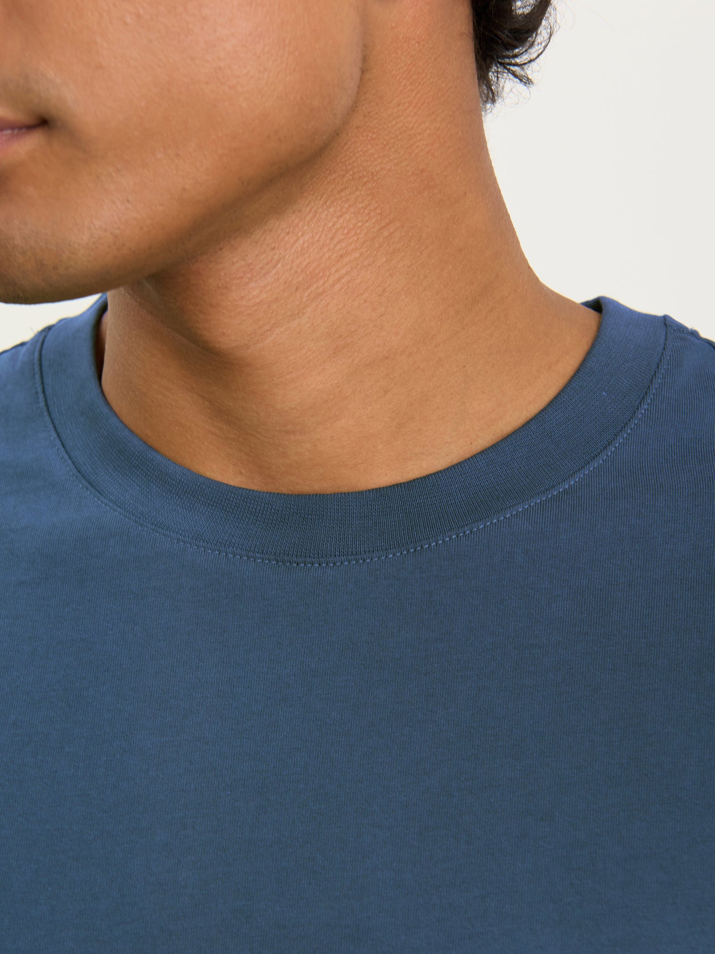 Camiseta azul petróleo de peso pesado – 100% algodón orgánico