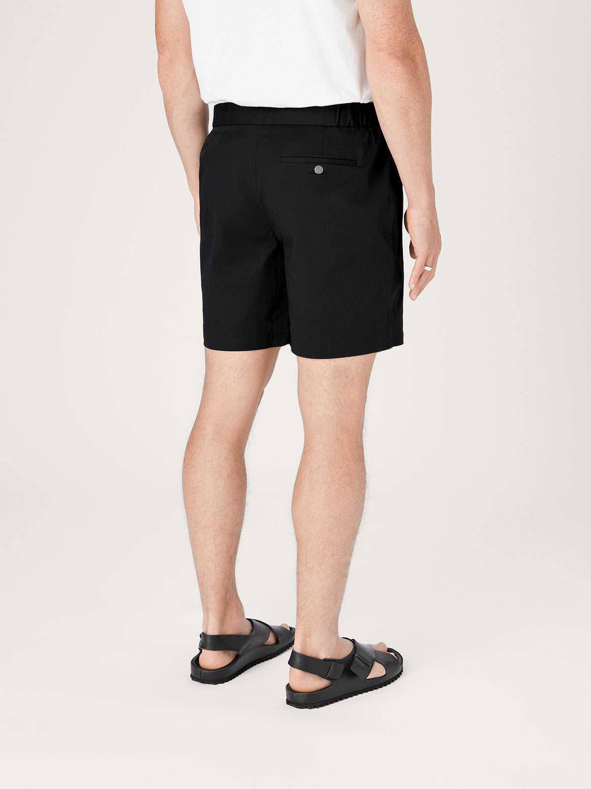 Pack de 12 pantalones cortos negros de 8 pulgadas de largo - algodón orgánico