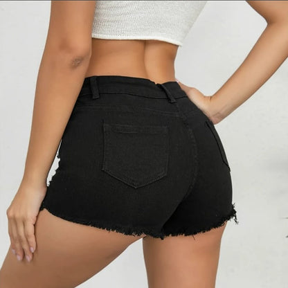 Laura - Pantalones Cortos Vaqueros