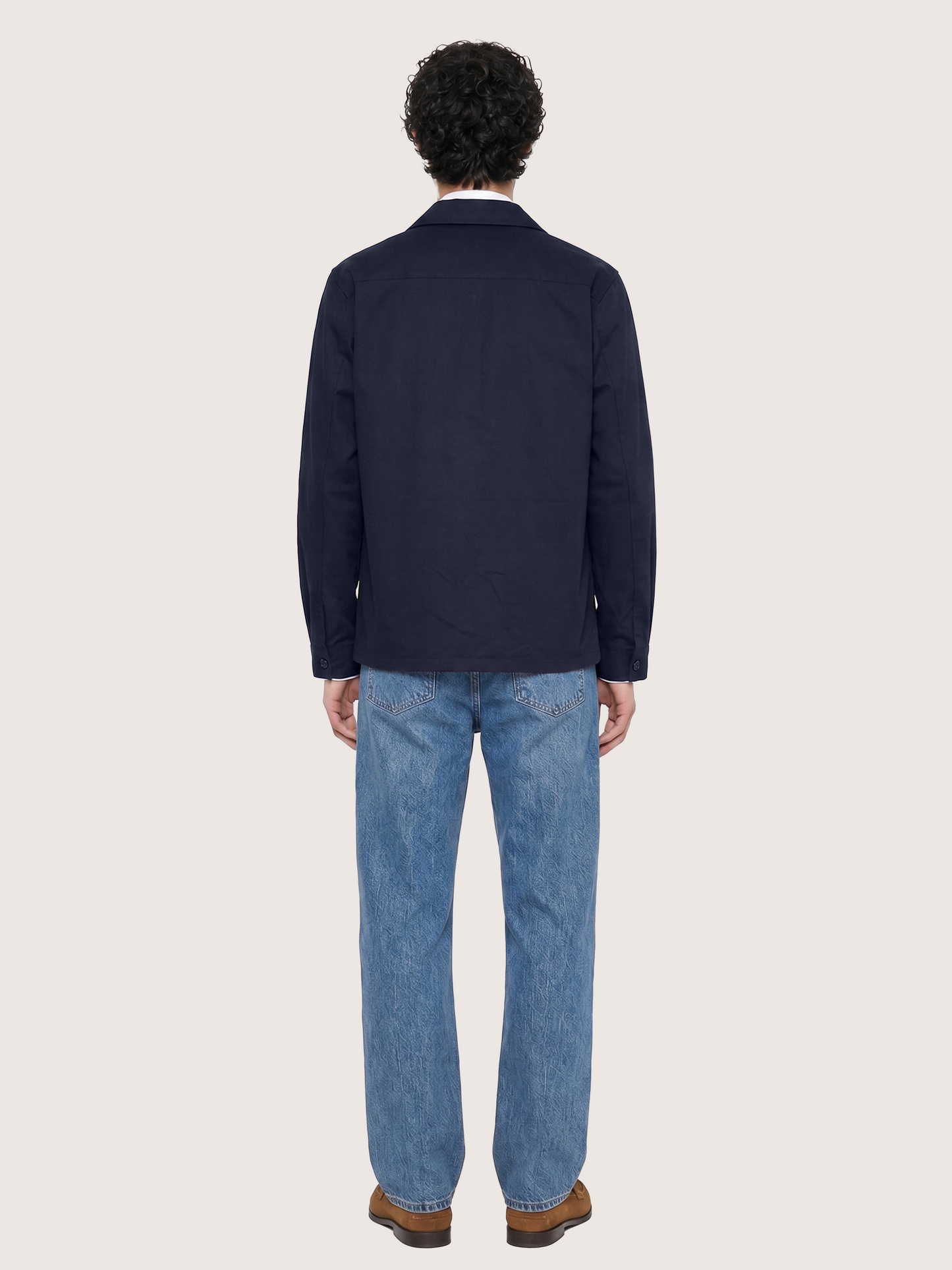 Sobrecamisa de algodón 24 en azul marino - Comodidad de algodón