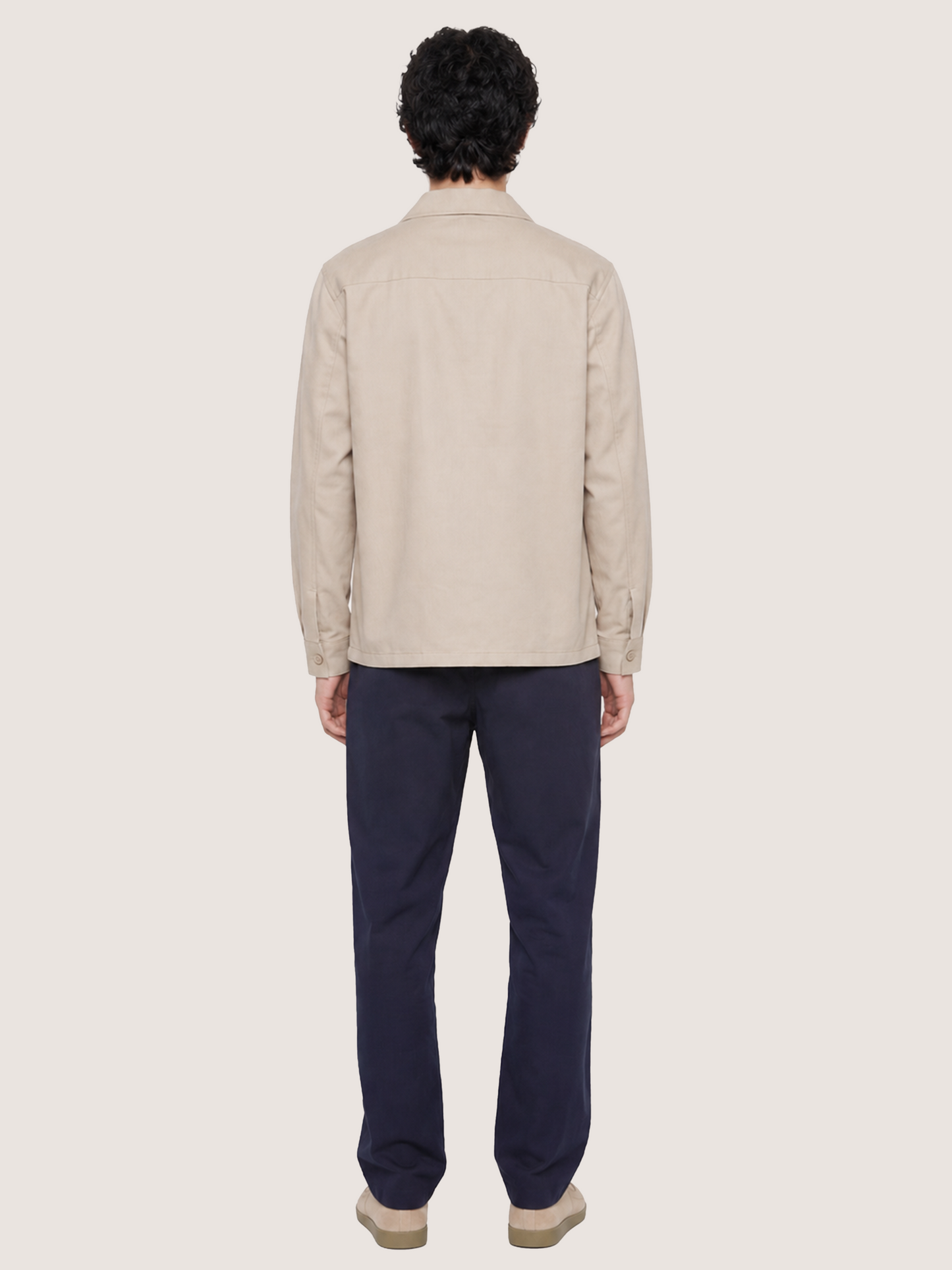 Overshirt de algodón 24 - Beige, 100% algodón