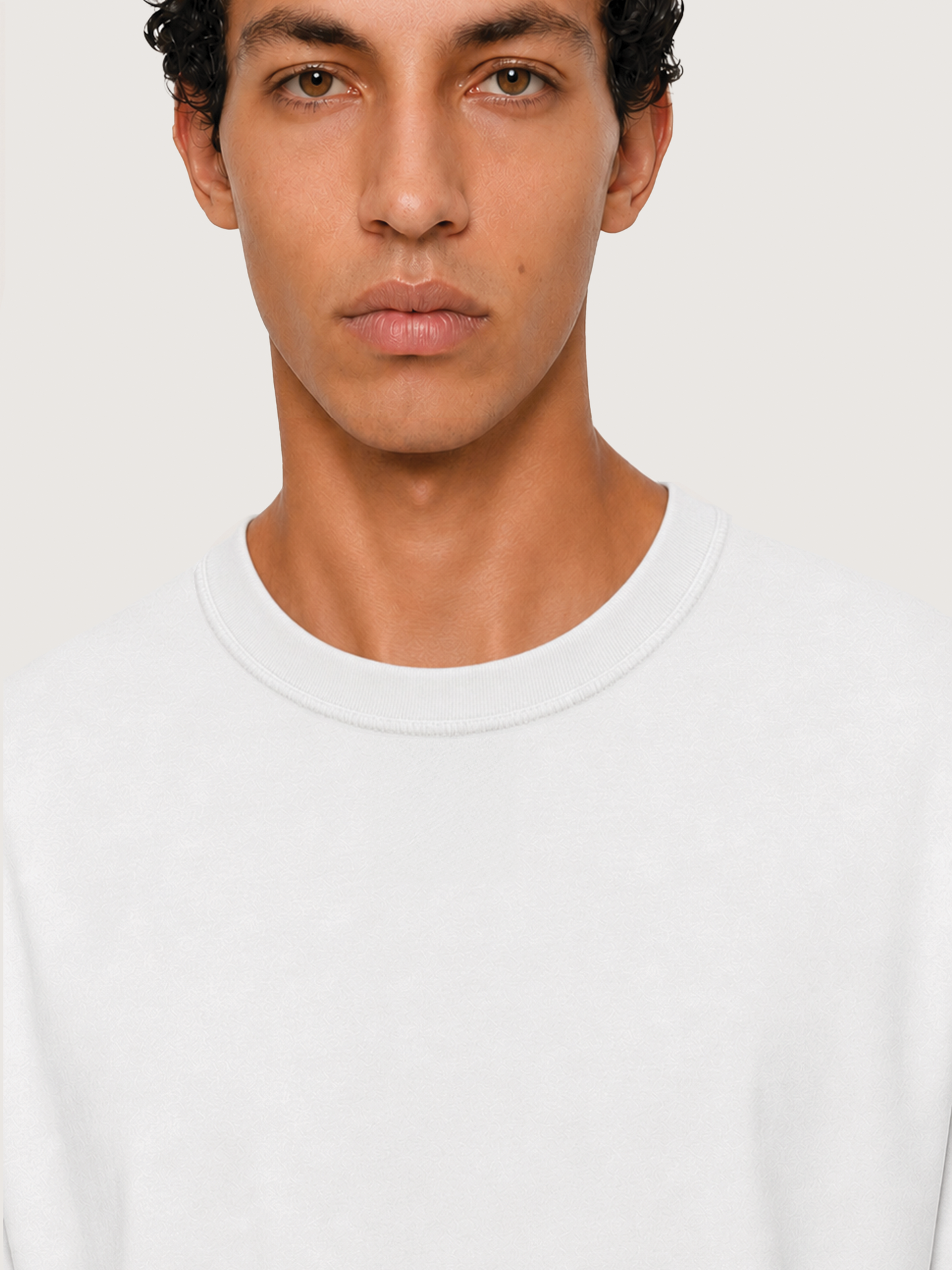 Camiseta de corte holgado - blanca, algodón orgánico