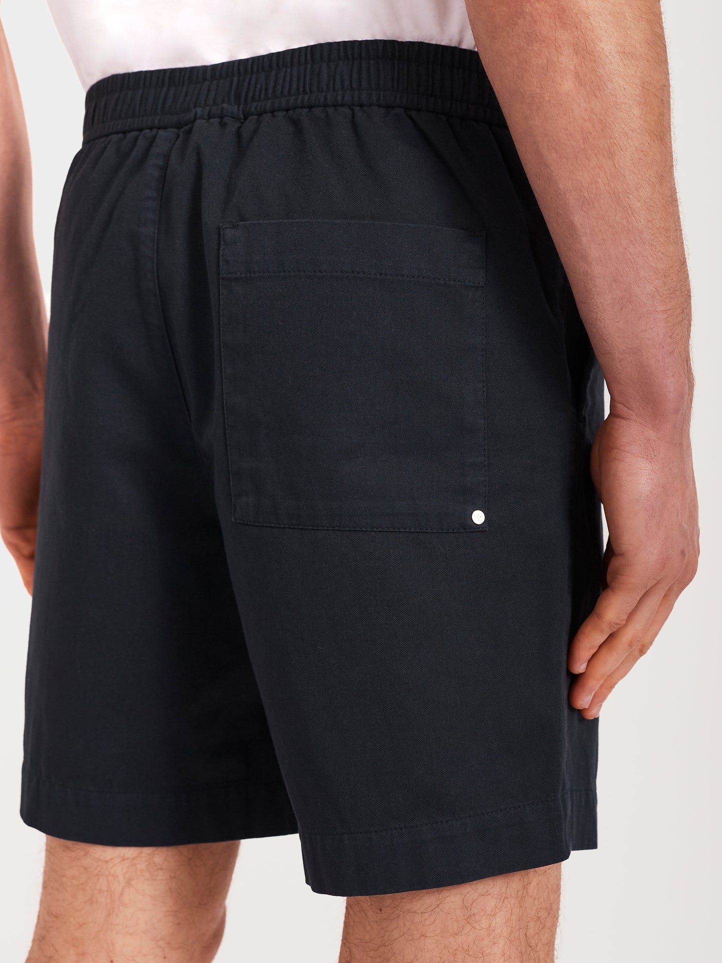 Los Pantalones Cortos Fáciles - Algodón Azul Marino