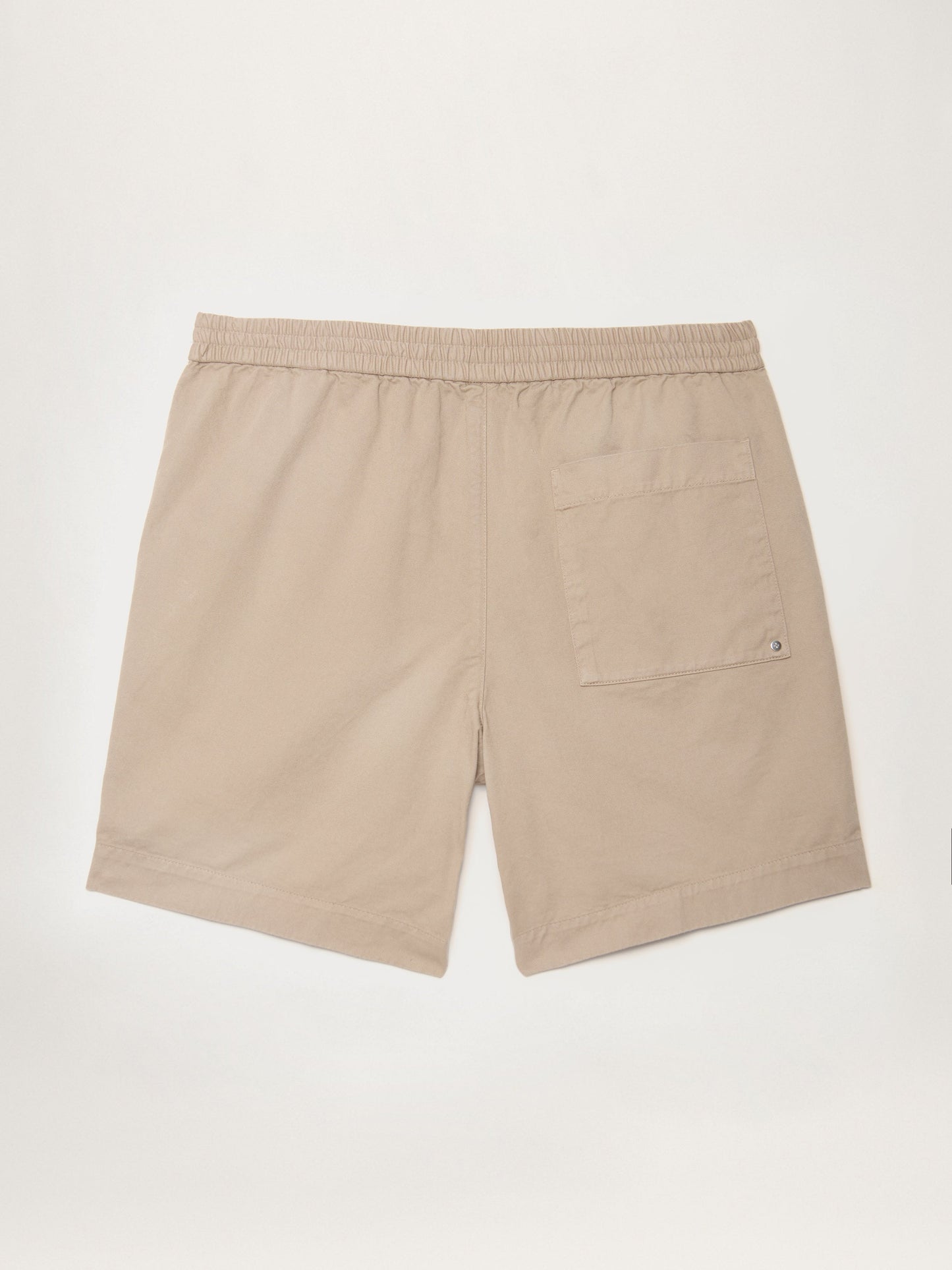 Shorts fáciles de algodón de color beige