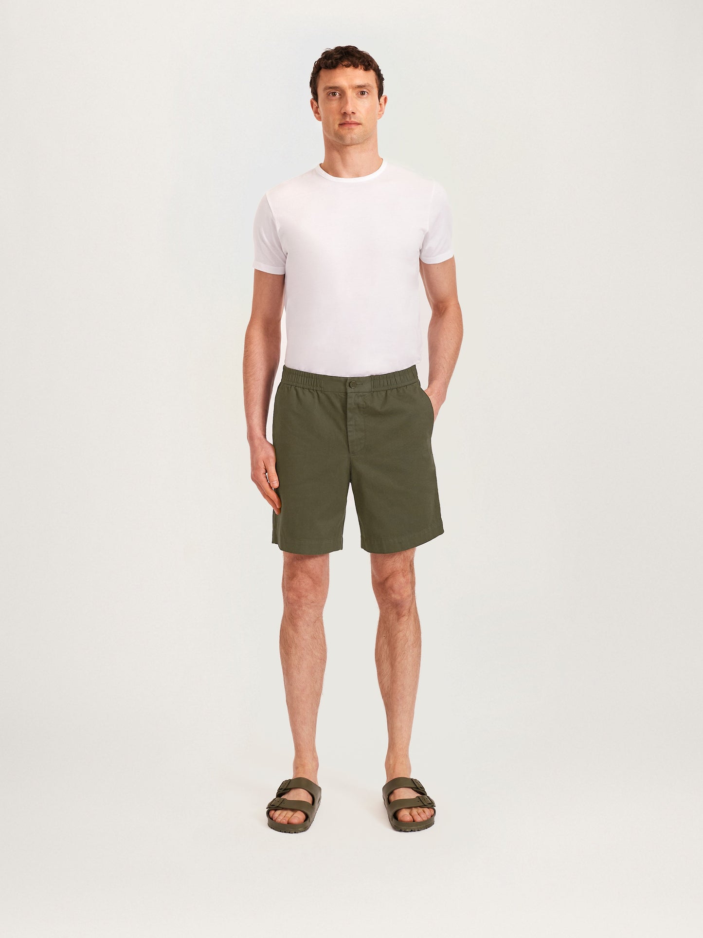 Los shorts fáciles — Cypress Olive | Algodón