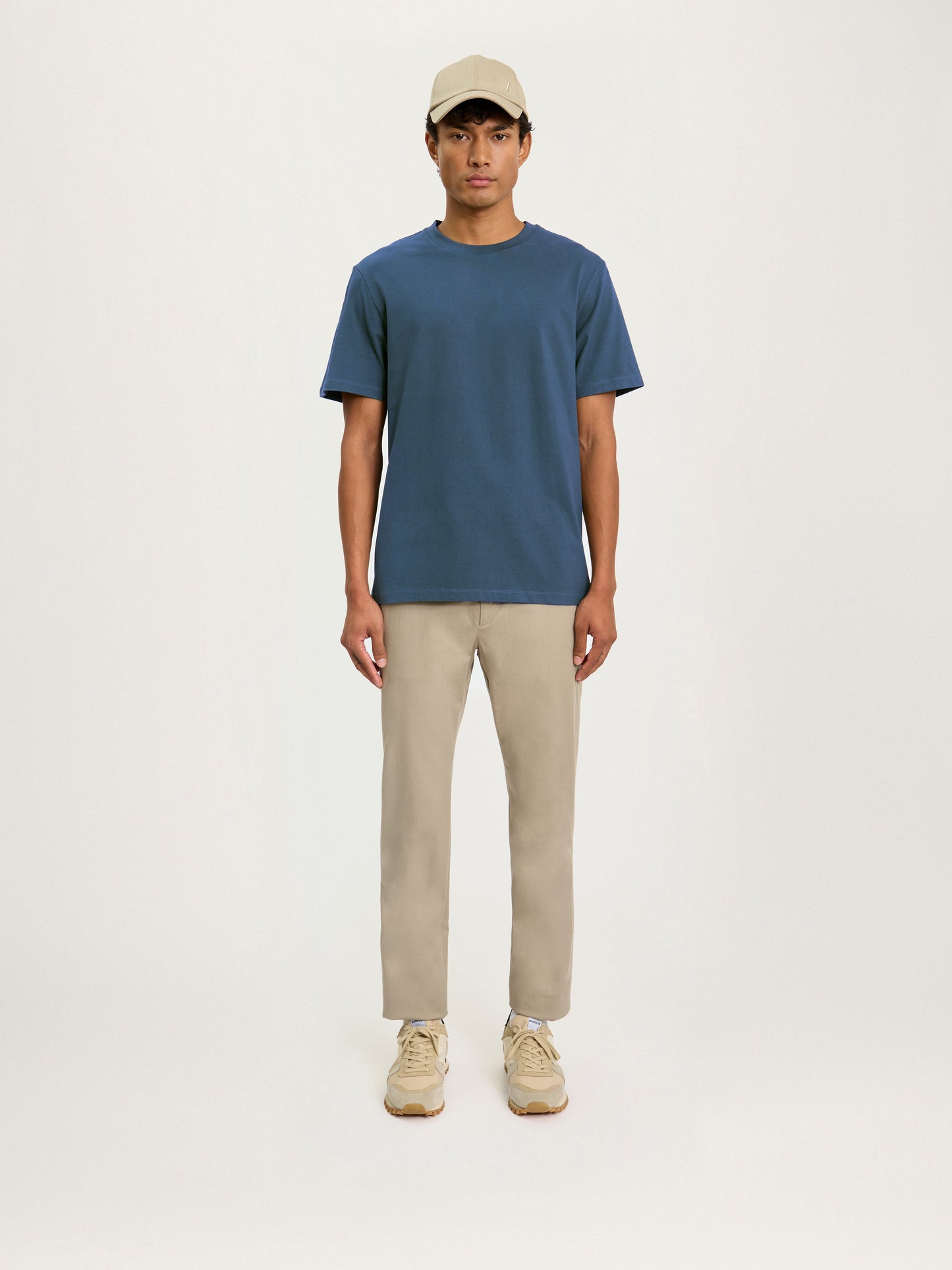 Camiseta azul petróleo de peso pesado – 100% algodón orgánico
