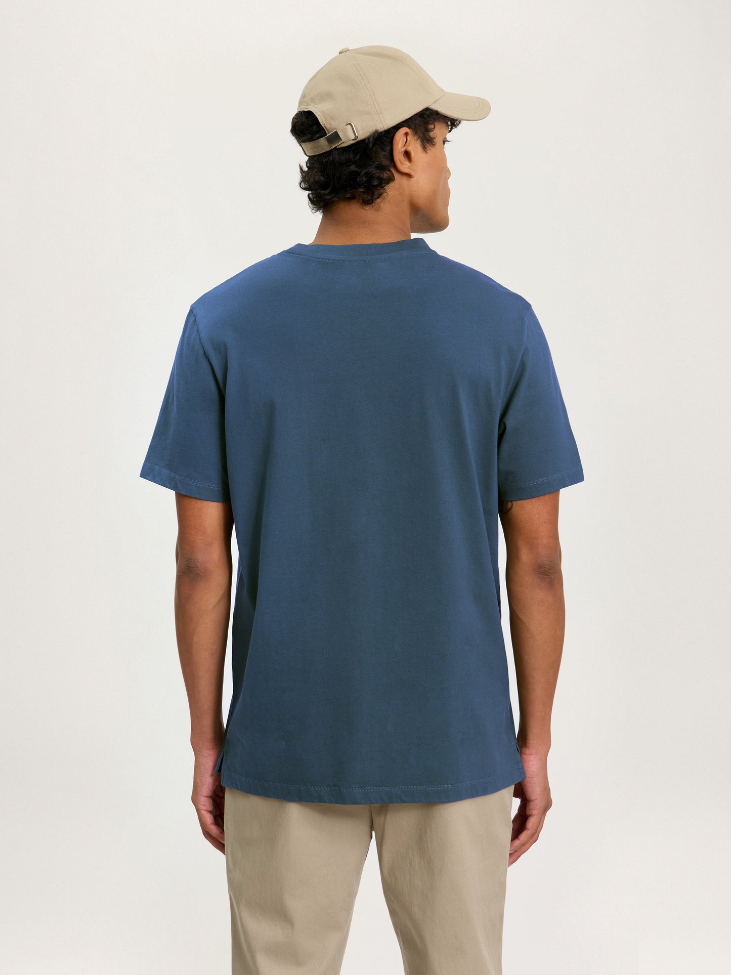 Camiseta azul petróleo de peso pesado – 100% algodón orgánico