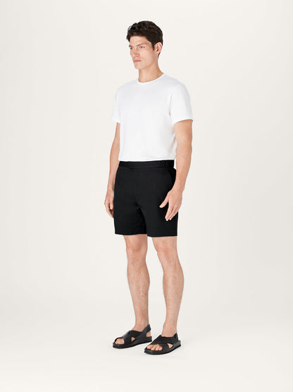 Pack de 12 pantalones cortos negros de 8 pulgadas de largo - algodón orgánico