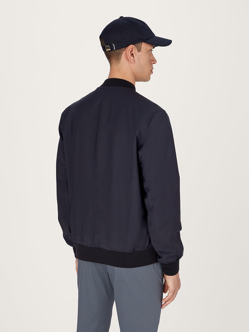 Chaqueta bomber Hydrowool azul marino