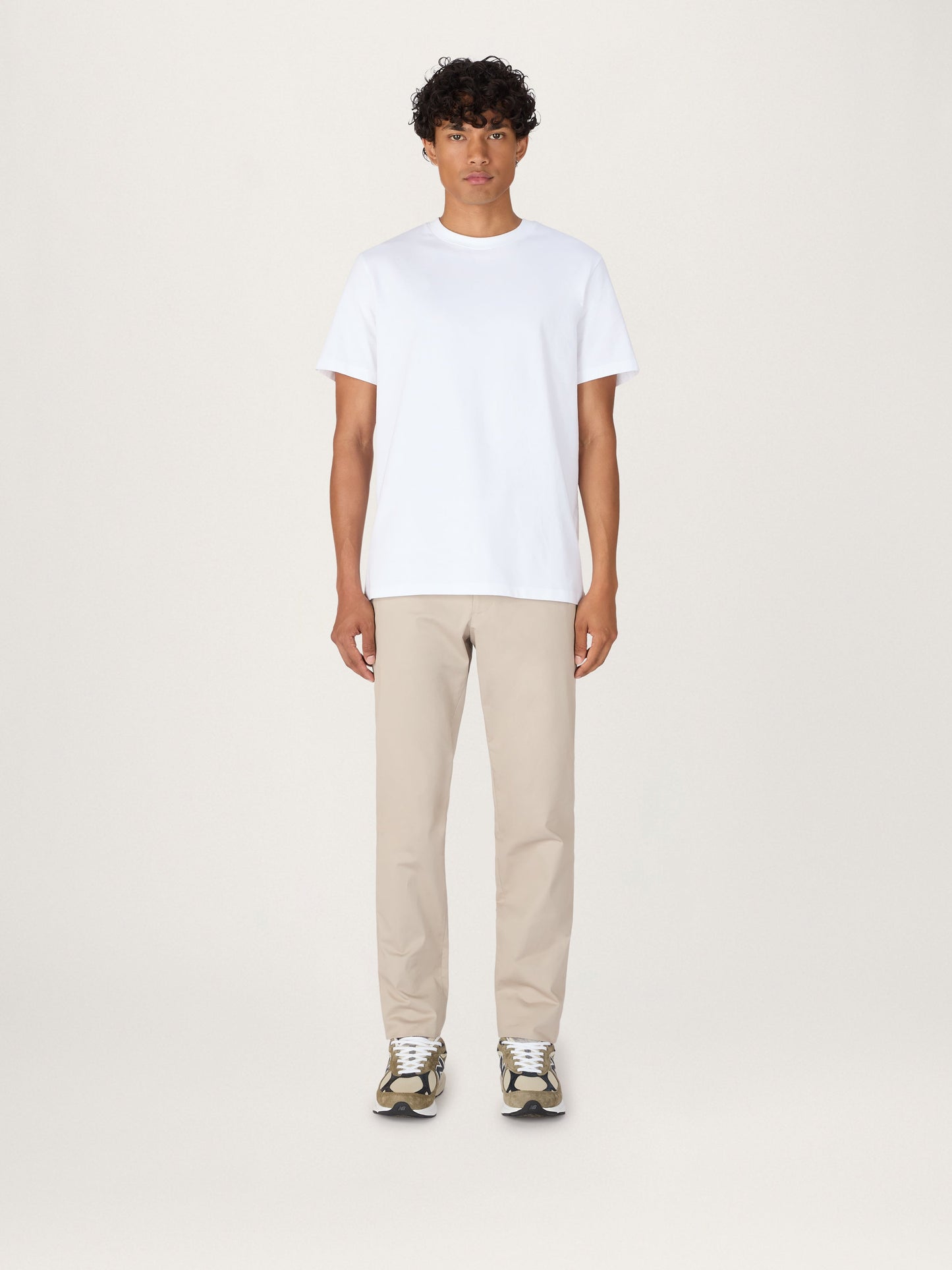 La camiseta de peso pesado — blanco, algodón orgánico