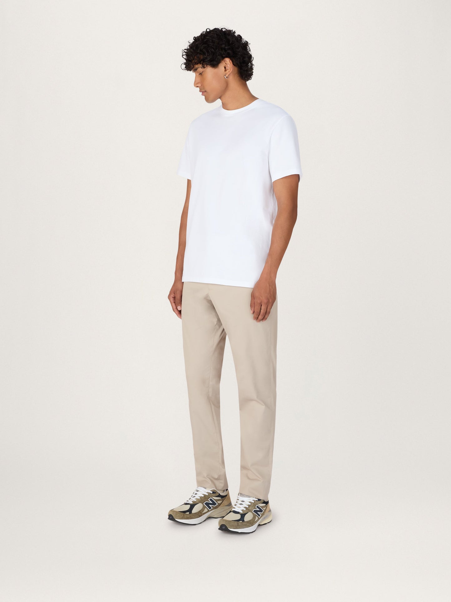 La camiseta de peso pesado — blanco, algodón orgánico