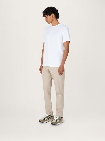 La camiseta de peso pesado — blanco, algodón orgánico