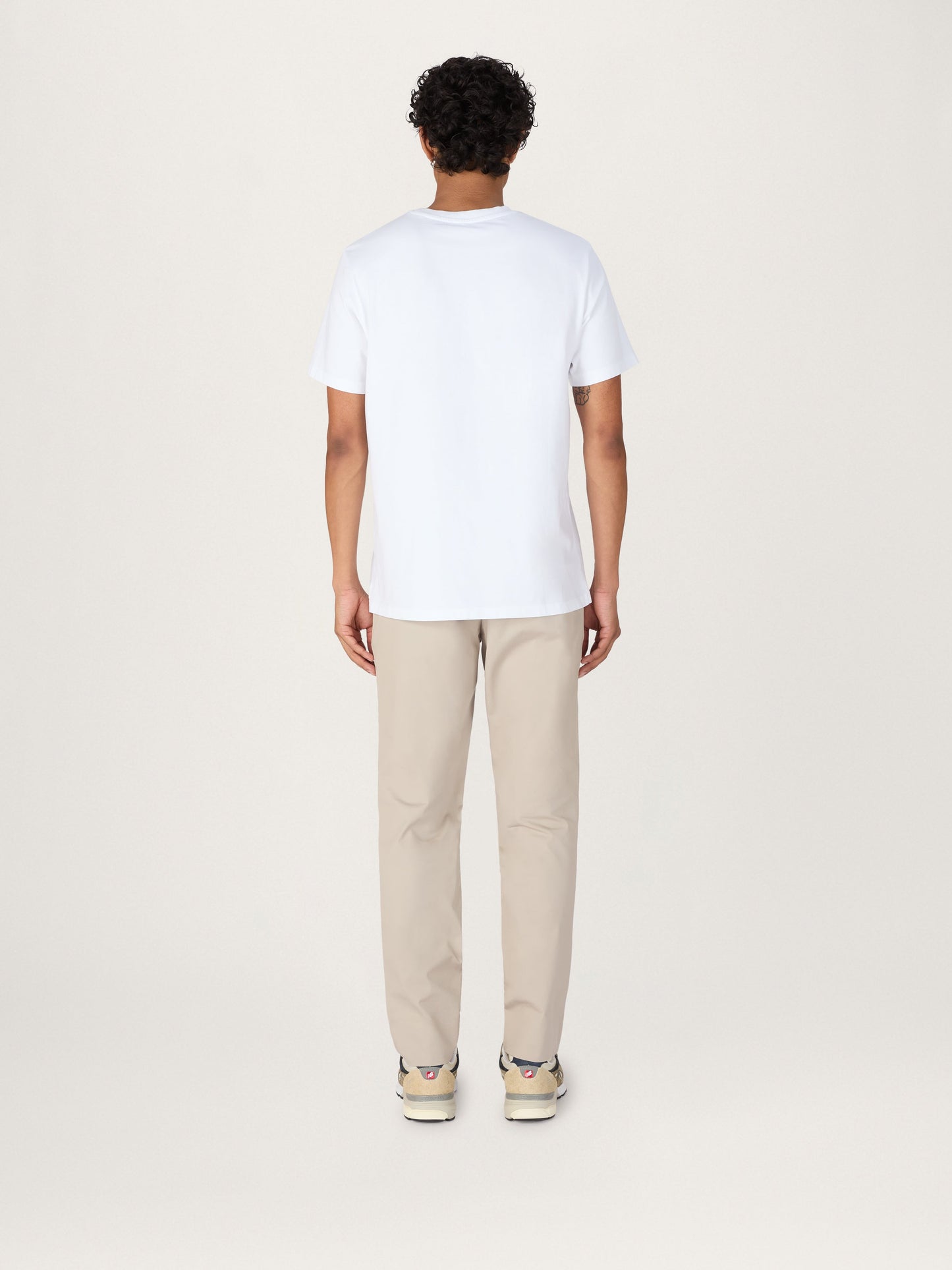 La camiseta de peso pesado — blanco, algodón orgánico