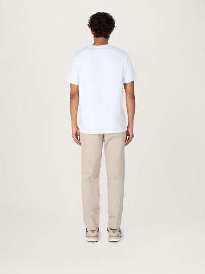 La camiseta de peso pesado — blanco, algodón orgánico