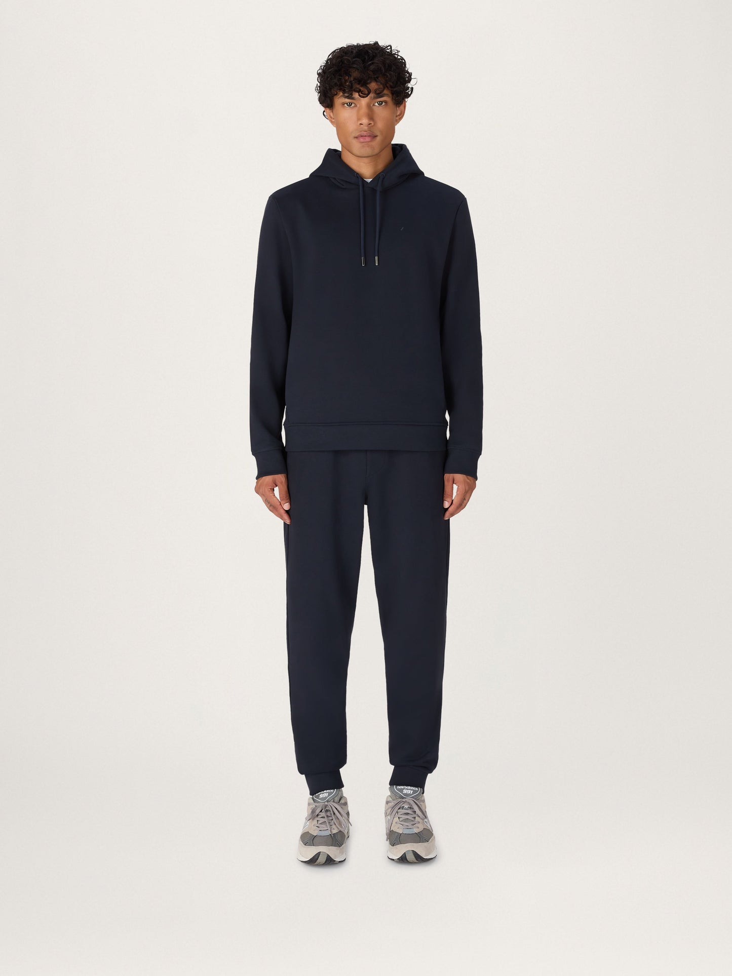 La sudadera con capucha Icon en algodón orgánico azul marino