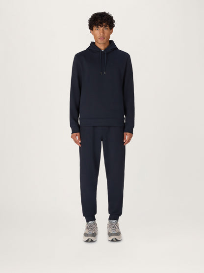 La sudadera con capucha Icon en algodón orgánico azul marino