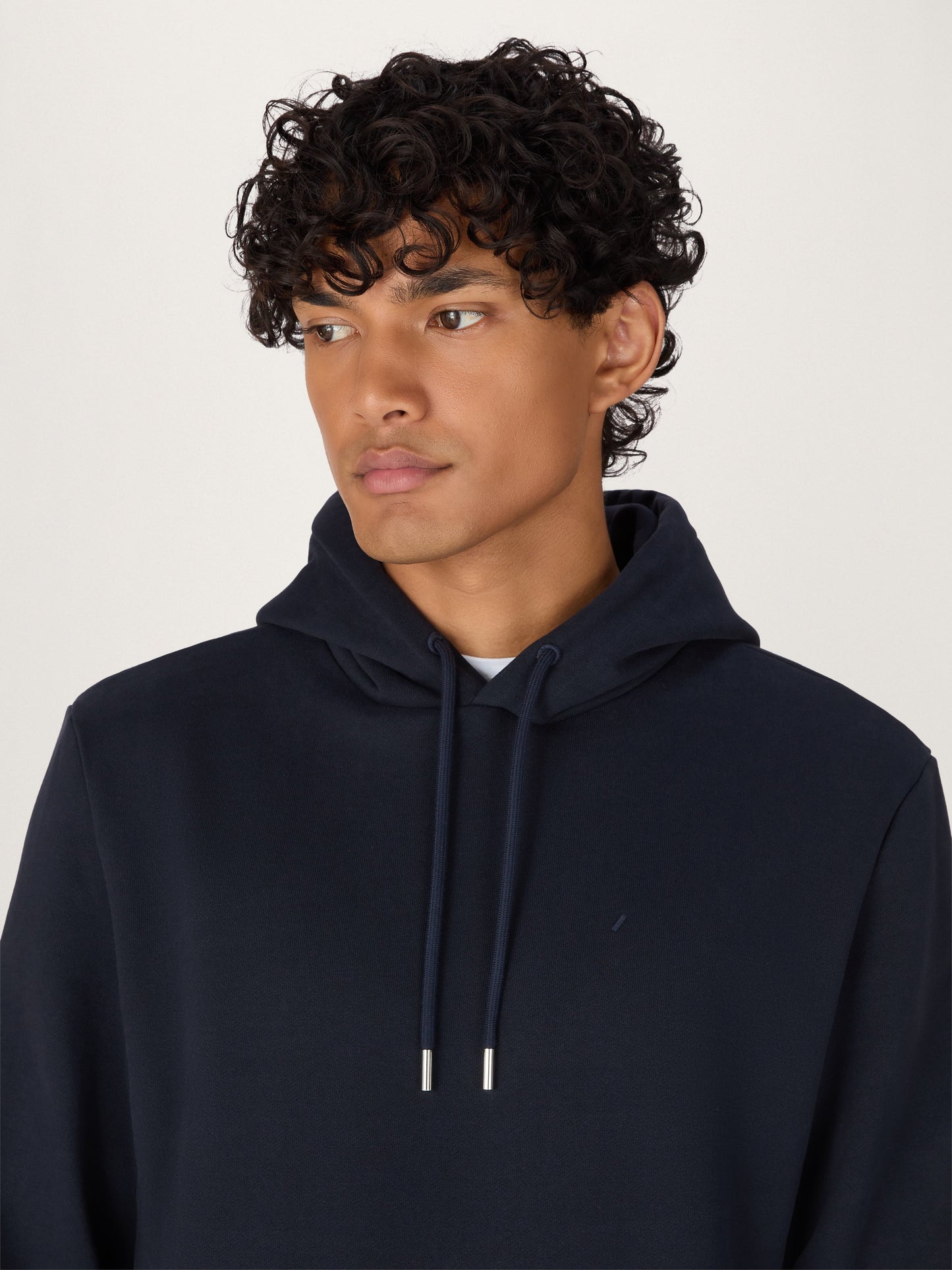 La sudadera con capucha Icon en algodón orgánico azul marino