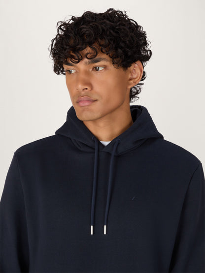 La sudadera con capucha Icon en algodón orgánico azul marino