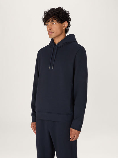 La sudadera con capucha Icon en algodón orgánico azul marino