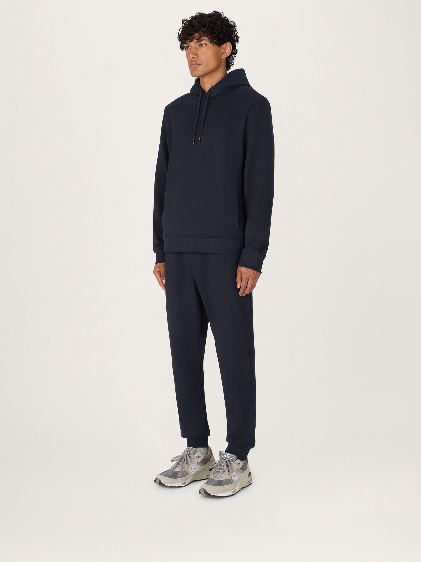 La sudadera con capucha Icon en algodón orgánico azul marino