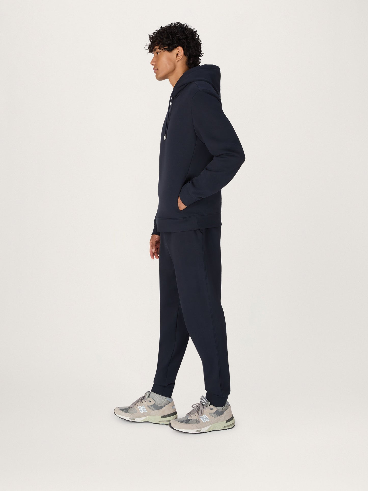 La sudadera con capucha Icon en algodón orgánico azul marino