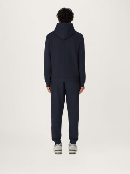 La sudadera con capucha Icon en algodón orgánico azul marino
