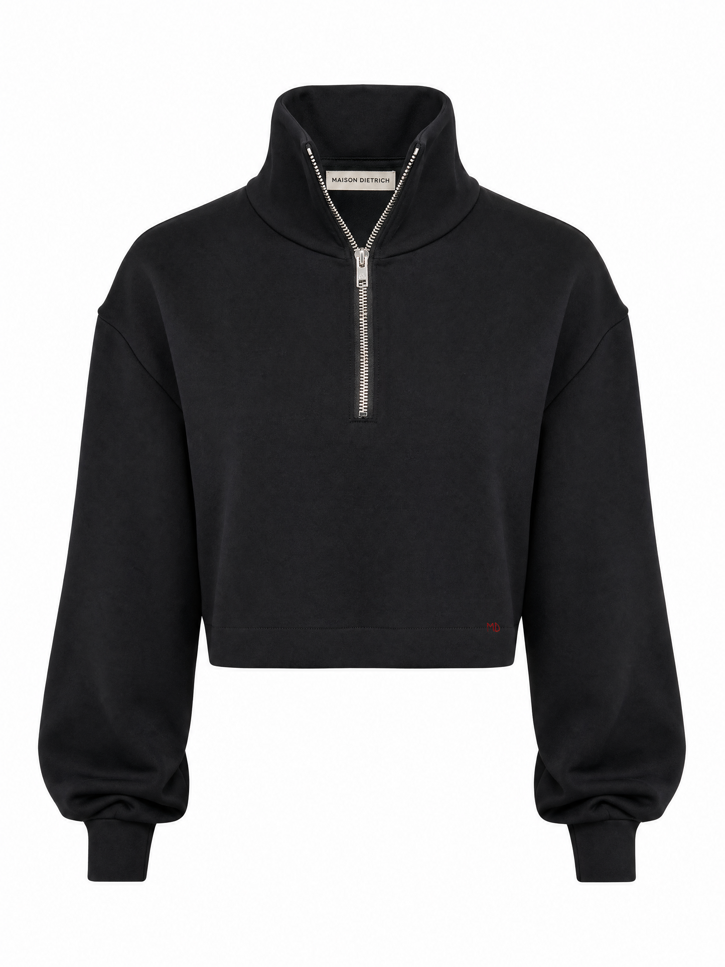 Sudadera corta de neopreno — look moderno y deportivo