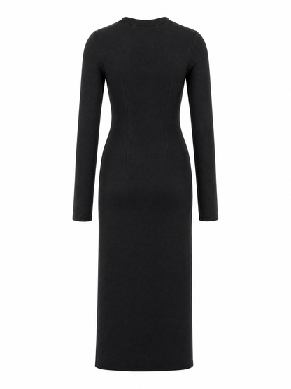 Vestido de jersey chic - punto suave y elástico