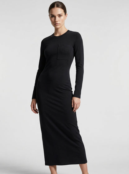 Vestido de jersey chic - punto suave y elástico