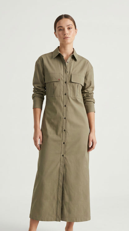 Vestido camisero chic