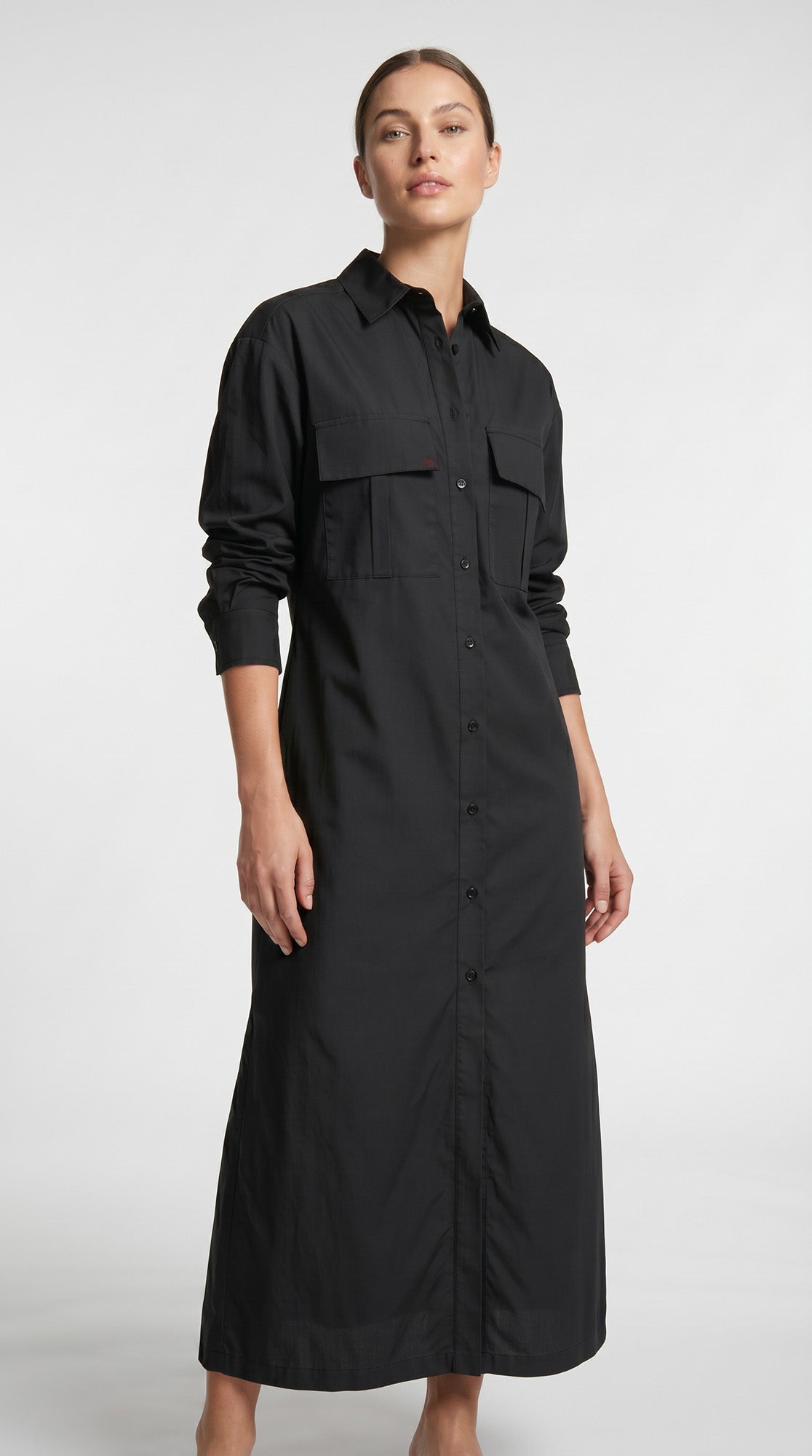 Vestido tipo camisa elegante y sin esfuerzo