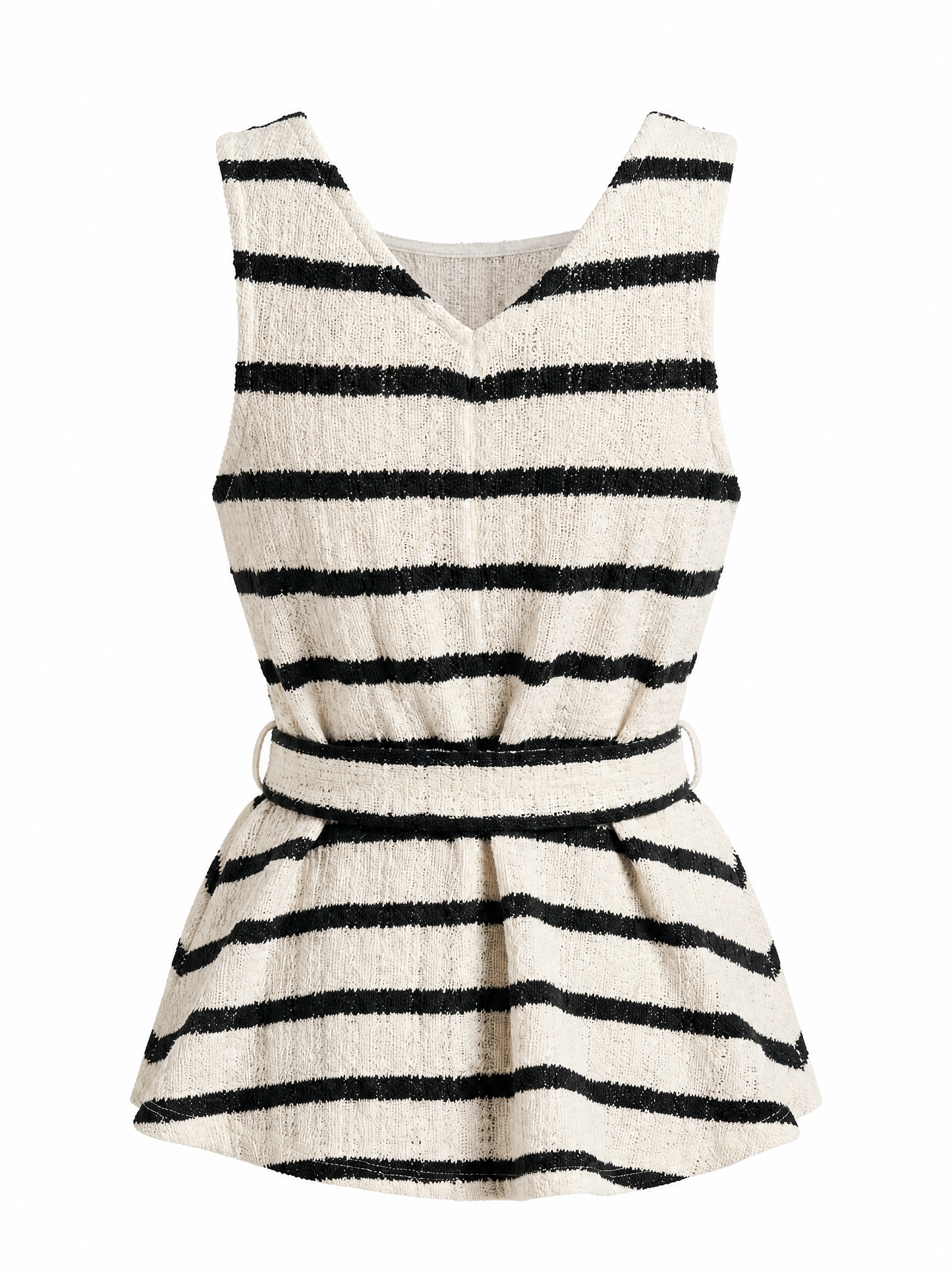 Top de punto a rayas chic