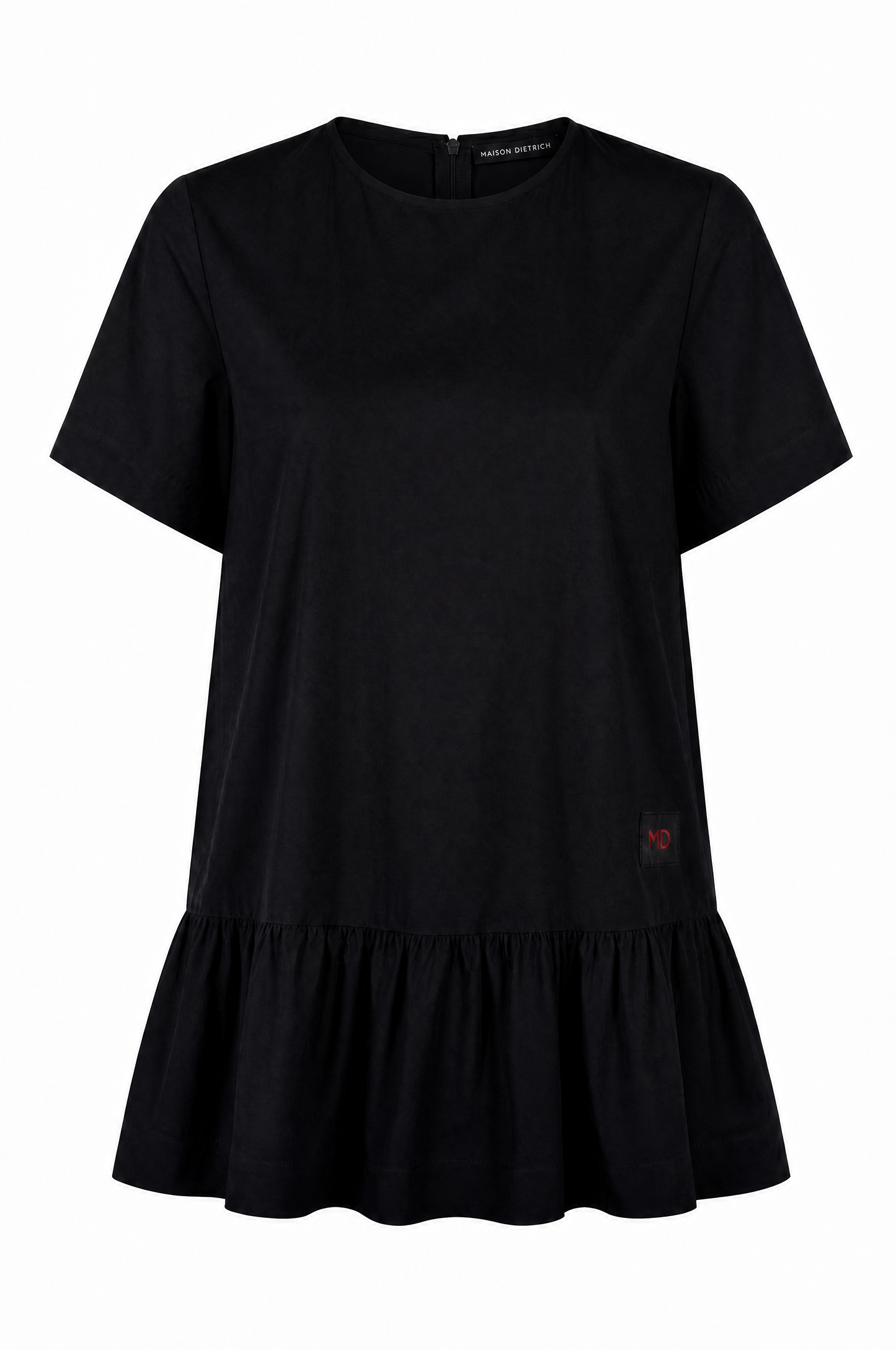 Vestido de algodón negro elegante